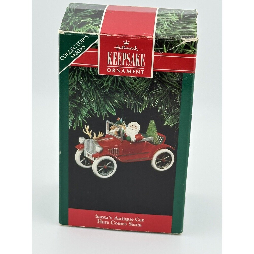 Vintage Hallmark Keepsake Collectors Series Santa Christmas Ornament 1991 Vtg